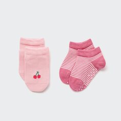 Короткие носки (2 пары) UNIQLO, розовый