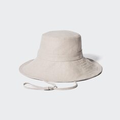 Шляпа с широкими полями, вырезанная УФ-лучами UNIQLO, естественный