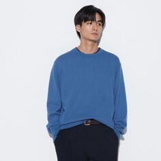 Толстовка (длинный рукав) UNIQLO, синий