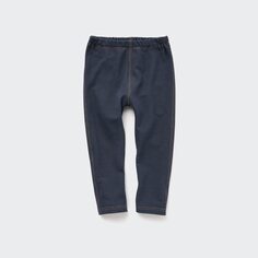 Леггинсы (стандартного кроя, под джинсовую ткань, длина 10 минут) UNIQLO, темно-синий