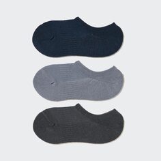 Очень короткие носки (3 пары/спортивные) UNIQLO, темно-синий