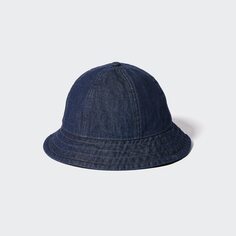Джинсовая шляпа в стиле метро с УФ-разрезом UNIQLO, синий