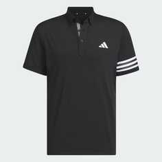 Футболка-поло Adidas 3-stripes Mesh Vent, черный