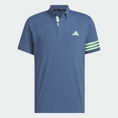 Футболка-поло Adidas 3-stripes Mesh Vent, синий