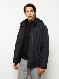 Мужское пальто с капюшоном стандартной выкройки LCW OUTDOOR