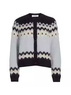 Вязаный кардиган Elani Fairisle Derek Lam 10 Crosby, цвет navy sky