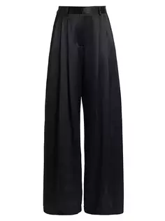 Атласные широкие брюки Jw Anderson, черный