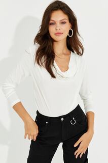 Женская блузка цвета экрю с воротником-манжетой LPP1234 Cool &amp; Sexy