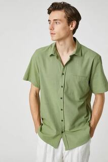 Мужская рубашка Koton, зеленый
