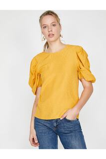 Женская желтая блузка Koton, желтый