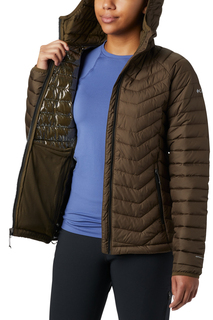 Wk1499-319 Женская куртка с капюшоном Powder Lite Columbia, зеленый