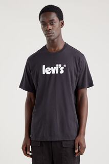 Мужская футболка свободного покроя с круглым вырезом из 100% хлопка 16143 Levi&apos;s, черный Levis