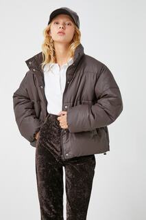 Женская коричневая куртка Koton, коричневый
