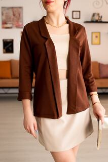 Женская коричневая куртка с двойным рукавом armonika, коричневый
