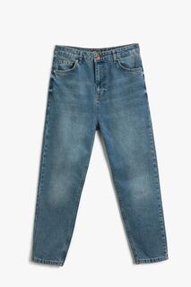 Мужские джинсы светлого цвета индиго Koton, синий