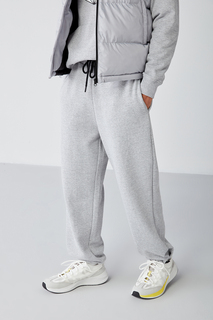 Мужские спортивные штаны из эластичной комфортной посадки с внутренней застежкой из мягкой ткани GRIMELANGE, серый
