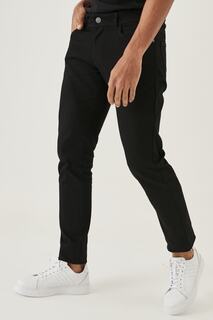 Мужские черные джинсовые брюки комфортного кроя свободного кроя AC&amp;Co Altinyildiz Classics, черный