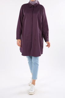 Базовая туника-рубашка больших размеров Grape Plus Size ALLDAY, фиолетовый