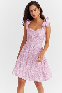 Женское сиреневое платье Gype с завязками на плечах SF12294 Cool &amp; Sexy, розовый