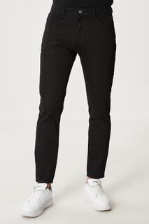 Мужские черные зауженные джинсовые брюки узкого кроя AC&amp;Co Altinyildiz Classics, черный