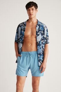 Мужские шорты для плавания Theo из водоотталкивающей ткани на подкладке с 3 карманами GRIMELANGE, синий