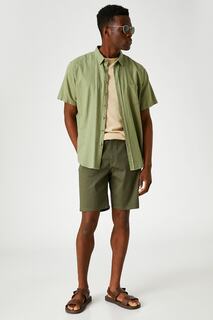 Мужские шорты цвета хаки и бермуды Koton