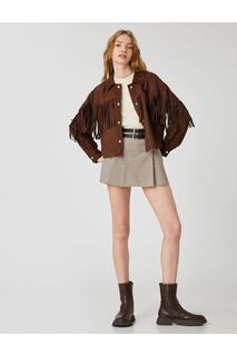 Женская куртка коричневая Koton, бежевый