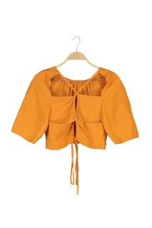 Женская оранжевая блузка Twist, оранжевый
