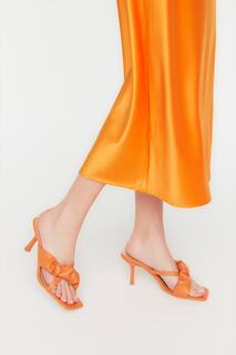 Мюли - Оранжевый - Туфли на шпильке Trendyol