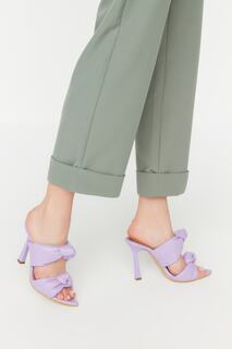 Мюли - Фиолетовый - Туфли на шпильке Trendyol