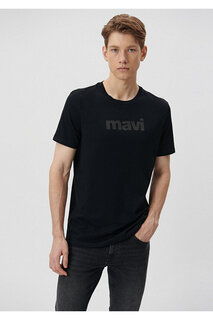 Черная футболка с логотипом Slim Fit/Slim Fit Mavi, черный