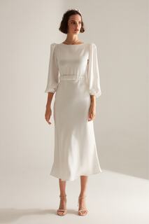 Белое помолвочное платье Heleny специального дизайна BETTY &amp; SAM, белый