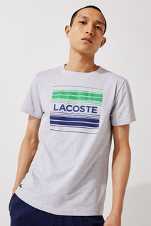 Серая мужская футболка Lacoste, серый