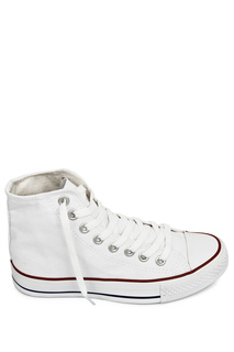 Белые льняные женские спортивные ботинки на шнуровке на каждый день Льняные кроссовки на плоской подошве 35777 GÖNDERİ(R), белый
