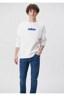 Белый свитшот Miav Printed Mavi