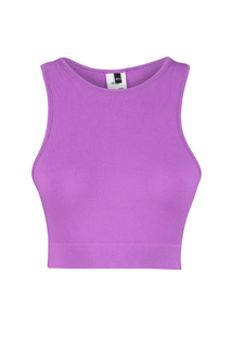 Бесшовный спортивный бюстгальтер в рубчик лавандового цвета с легкой поддержкой/формующим элементом Trendyol, фиолетовый