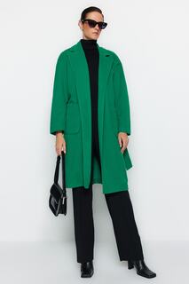 Пальто - Зеленый - Двубортный Trendyol, зеленый
