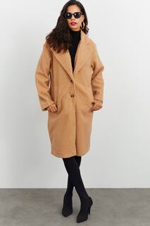 Пальто - Коричневый - Базовый Cool &amp; Sexy, коричневый