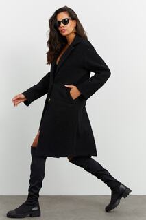 Пальто - Черный - Базовый Cool &amp; Sexy