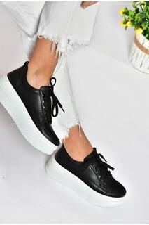 Черные женские спортивные туфли на высокой подошве Кроссовки Fox Shoes, черный
