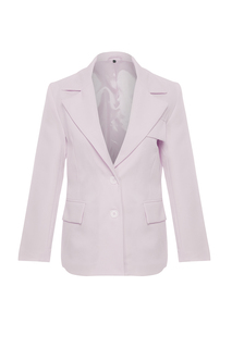 Сиреневый тканый пиджак оверсайз на подкладке Trendyol, фиолетовый