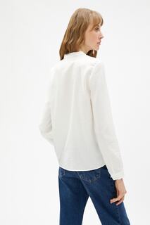 Блуза - Белый - Свободный крой Koton, белый