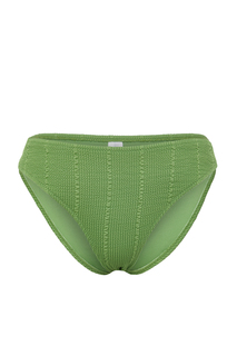 Зеленые текстурированные плавки бикини Trendyol, зеленый