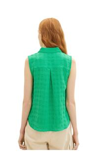 Блузка – зеленая – стандартного кроя Tom Tailor, зеленый