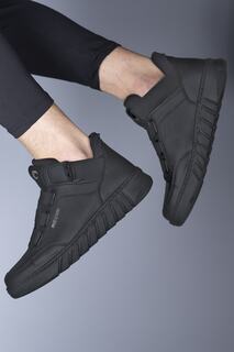 Черные черные ботинки-кеды унисекс Riccon, черный