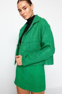 Зимняя куртка - Зеленый - Shaket Trendyol