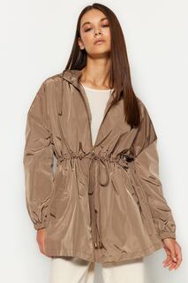 Зимняя куртка - коричневая - базовая Trendyol, коричневый