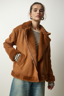 Зимняя куртка - коричневая - базовая Happiness İstanbul, коричневый