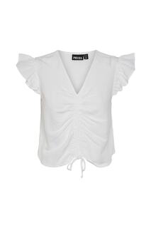 Блузка для женщин/девочек ярко-белая PIECES, белый