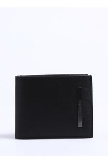 Черный мужской кошелек MODERN METAL BIFOLD 5CC W/COIN Calvin Klein